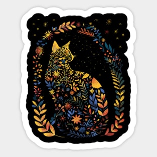 Cottagecore Aesthetic Cat Hues Sticker